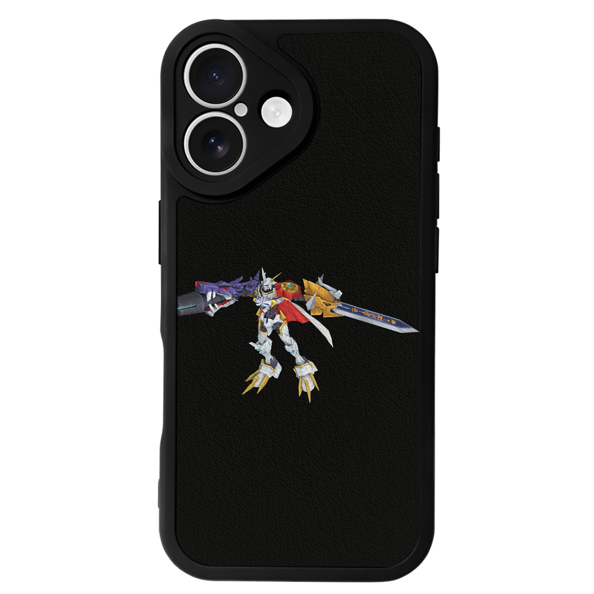 （画像用） Digimon デジタルモンスター/デジモン 【iPhone 16シリーズ対応】シリコンスマホケース（レザー調） 材質：シリコン
